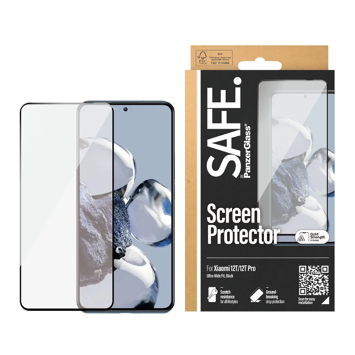 PanzerGlass SAFE. ekrāna aizsargstikls Xiaomi 12T | 12T Pro Photo 2
