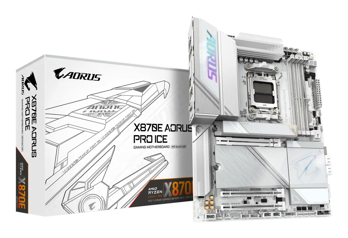 Mātesplate GIGABYTE X870E AORUS PRO ICE