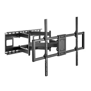 Wall TV mount Gembird WM-120ST-01 Black for 60"–120" screens, VESA 200x200–900x600, max load 120 kg, tilt & swivel