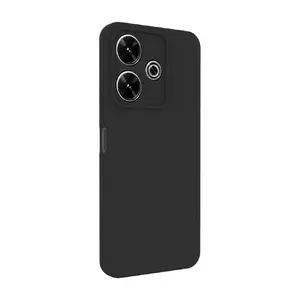 Protective Silicone Case connect for Xiaomi Poco X6 Pro — Soft Touch, Black