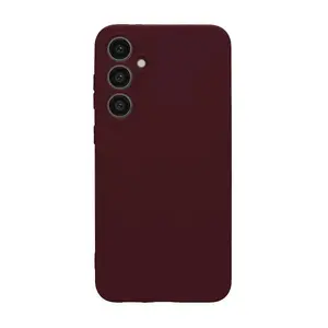 Soft Touch Silicone Case for Samsung Galaxy A35 5G — connect — Plum color