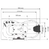 AMUE AMO-0204 massage bathtub 150×83 cm Photo 7