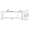 AMUE AMO-0204 massage bathtub 150×83 cm Photo 8