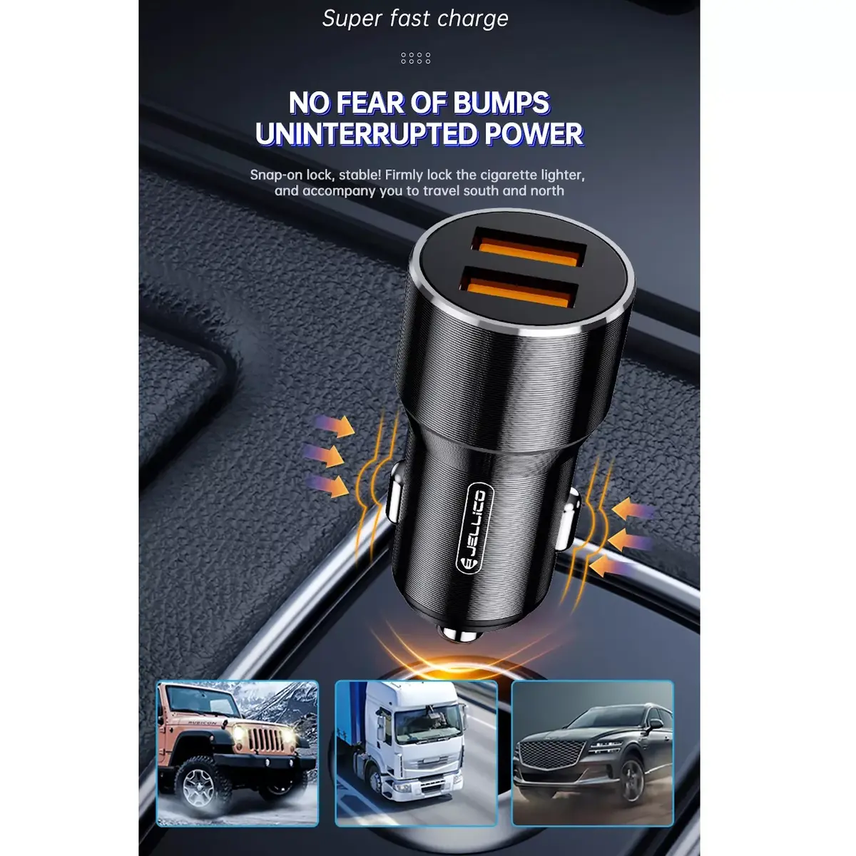 Car charger Jellico F9 36W Dual USB Photo 8