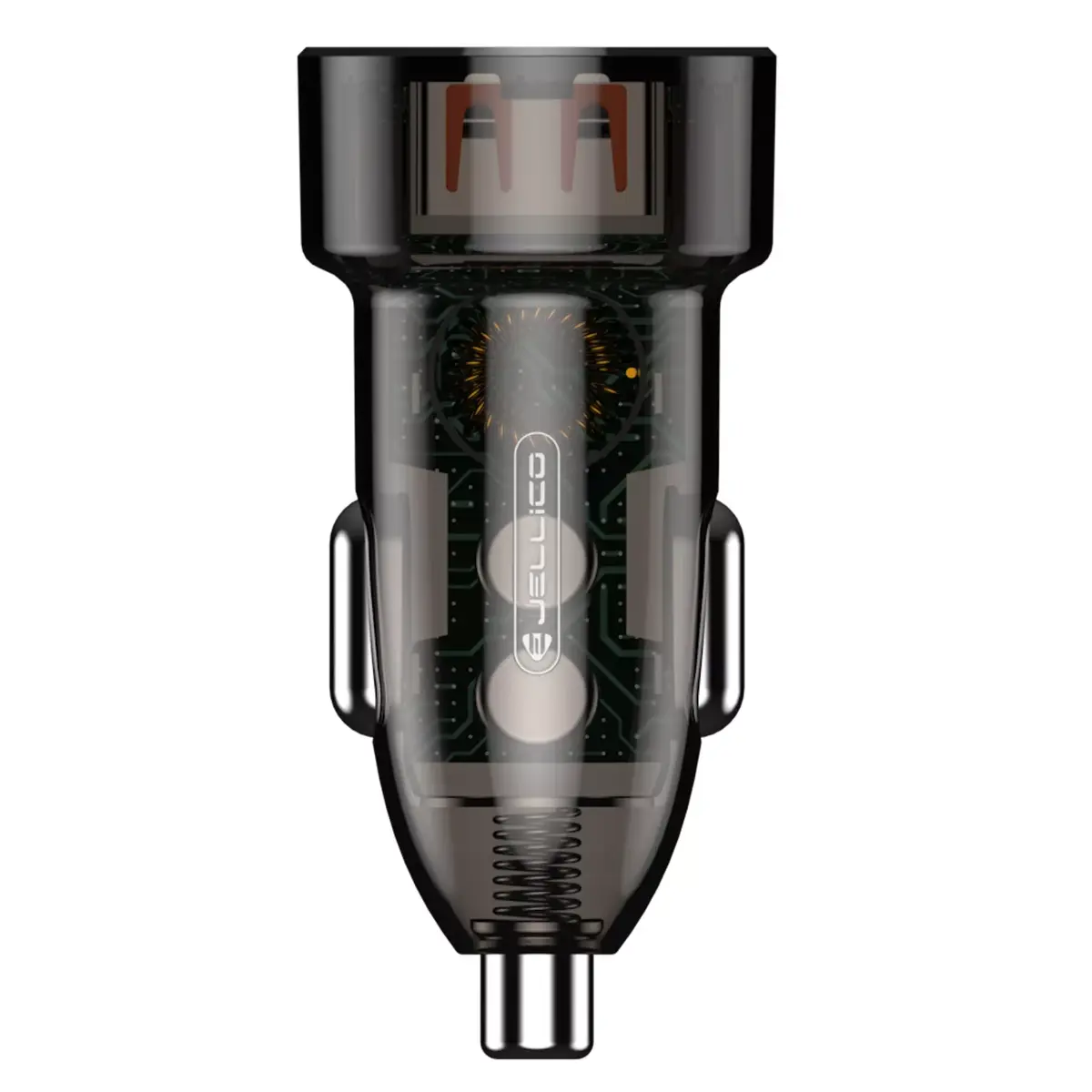 Авто зарядное Jellico F12 Transparent — двойной порт 18W Photo 2