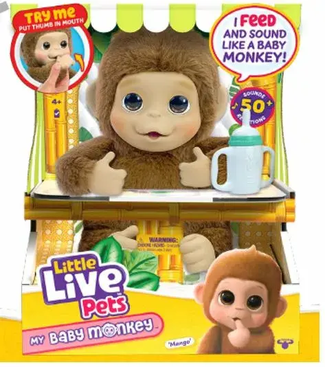 Интерактивная плюшевая обезьянка little live pets 26613 Photo 2