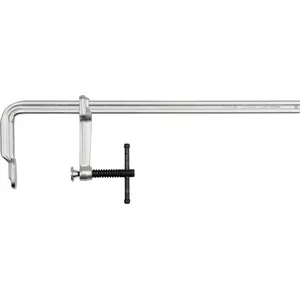 F-clamp YATO YT-6414, steel construction, chrome finish, depth 120 mm, height 500 mm