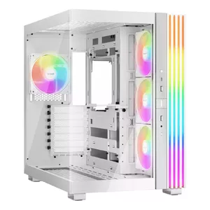 PC case be quiet! LIGHT BASE 600 LX White Midi Tower — ATX, side window, ARGB front, USB-C, supports 360 mm radiator