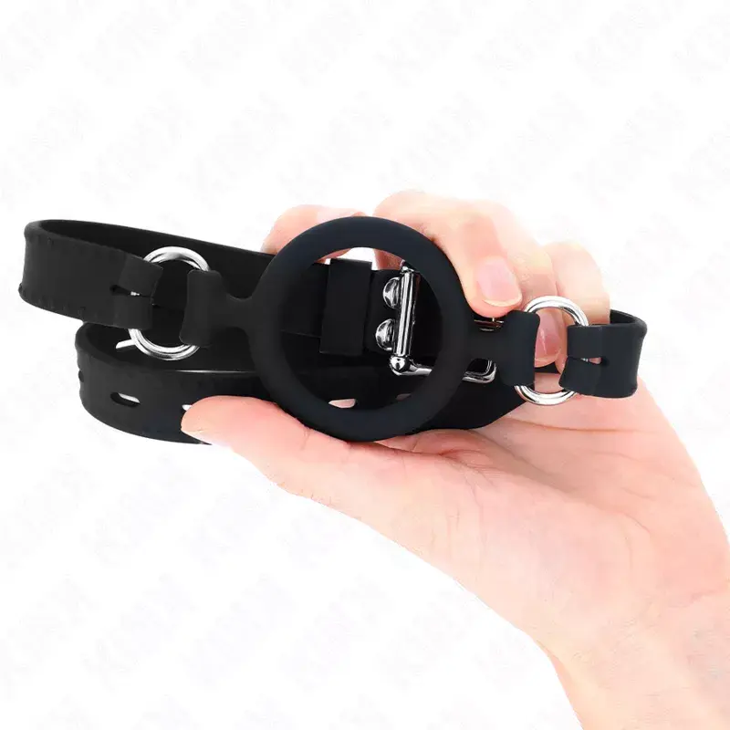 Рот-зажим KINK SILICONE O-RING 5 см – KINK COLLAR & GAG Photo 3