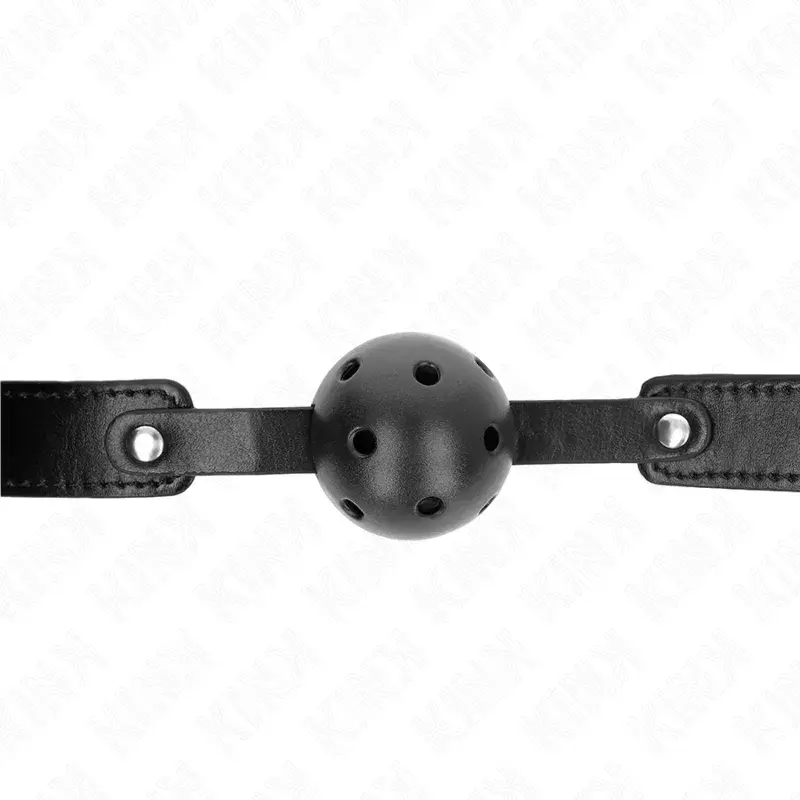 Дышащий шаровой кляп KINK COLLAR & GAG 4.5 см Photo 3