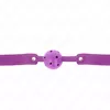 Шариковый кляп KINK COLLAR & GAG фиолетовый 4,5 см Photo 3