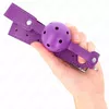 Шариковый кляп KINK COLLAR & GAG фиолетовый 4,5 см Photo 4