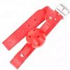 Кляп KINK COLLAR & GAG красный 4,5 см, ремешок 65x2,5 см Photo 2