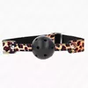 Кляп KINK COLLAR & GAG Leopard дышащий шар 4,5 см Photo 2