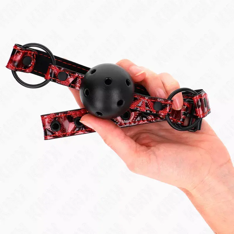 Кляп-шар KINK COLLAR & GAG Модель 2 4,5 см Photo 3