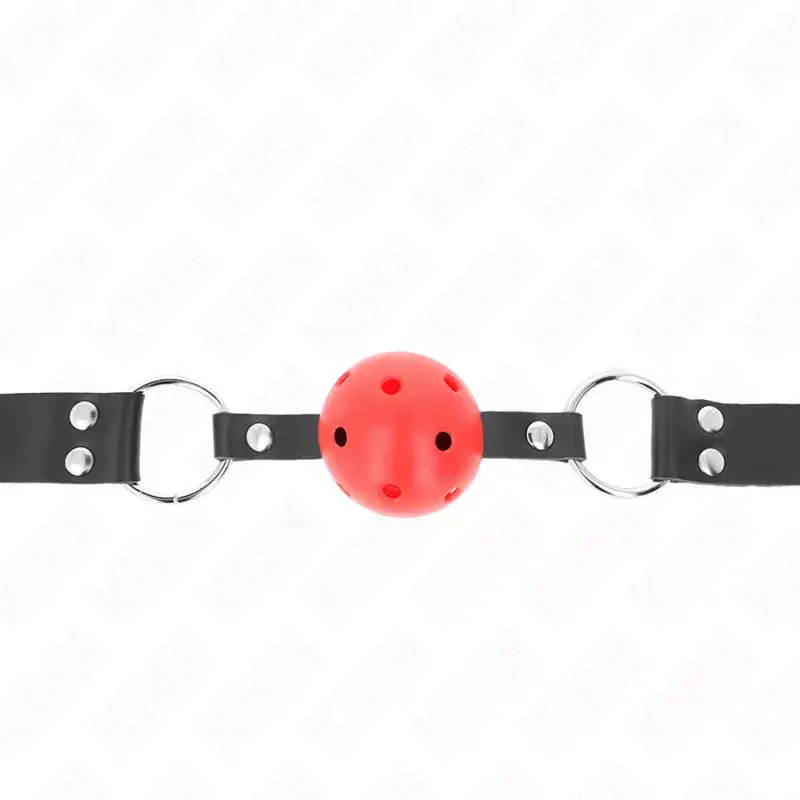 Gag KINK BREATHABLE BALL 4 см — KINK COLLAR & GAG Photo 3