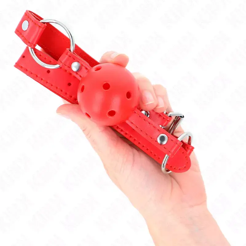KINK COLLAR & GAG KINK 4 см дышащий кляп-шар Photo 4