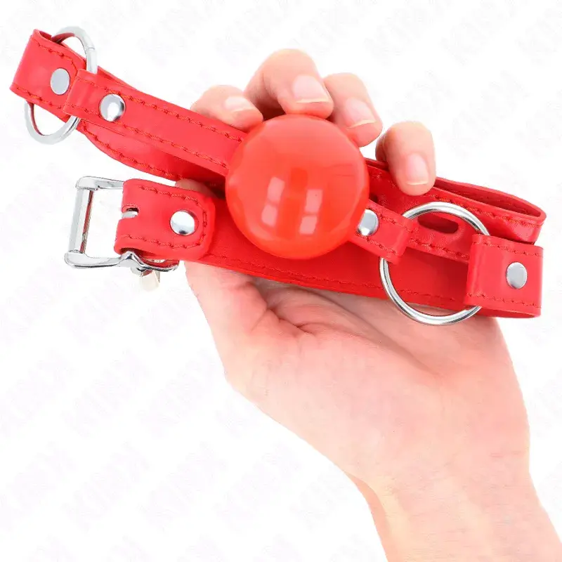 Кляп KINK COLLAR & GAG D-240863 TPE шар 4 см Photo 4