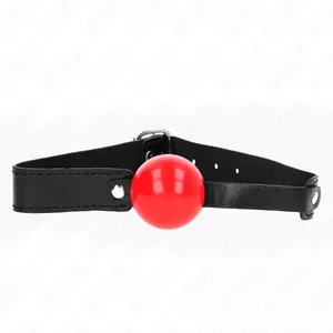 Кляп KINK COLLAR & GAG KINK SOFT TPE шар 4 см Модель 1 регулируемый 41–61 см