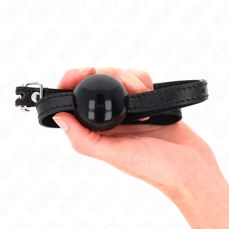 Кляп KINK COLLAR & GAG твёрдый шар 4 см Photo 4