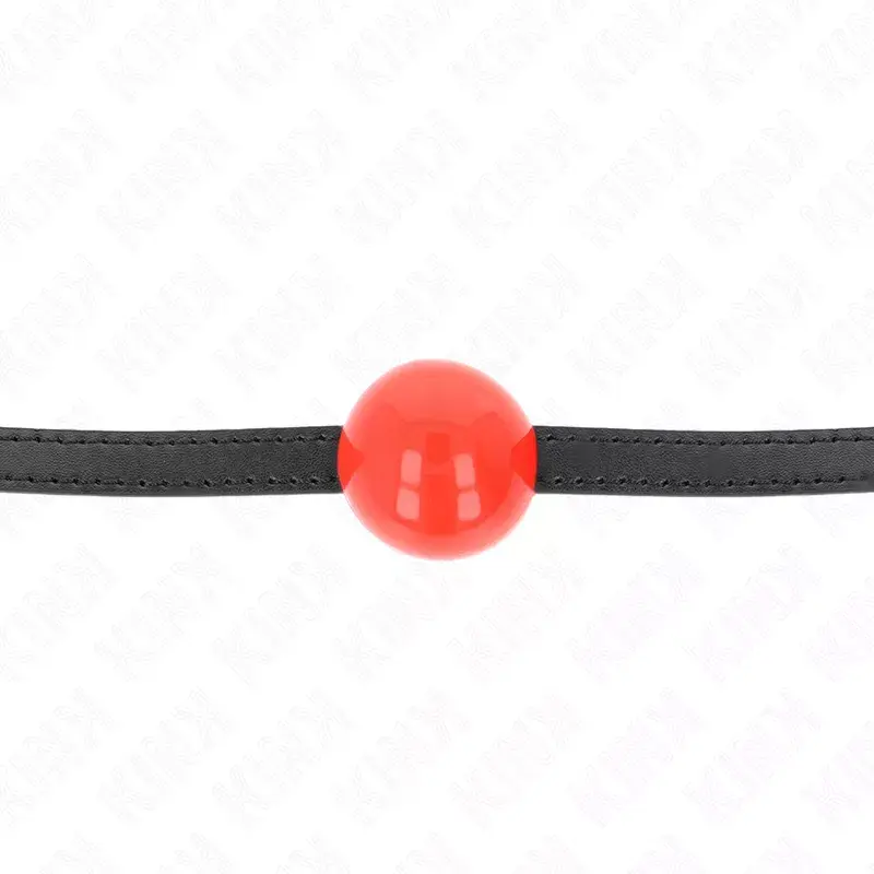 Кляп KINK COLLAR & GAG твердый шар 4 см Photo 3