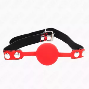 Кляп KINK SILICONE BALL 4 см Модель 2 от KINK COLLAR & GAG — ремень 60 x 2 см