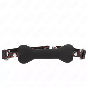 Кляп KINK COLLAR & GAG KINK BLACK BONE 12 см D-240885 63 x 2 см