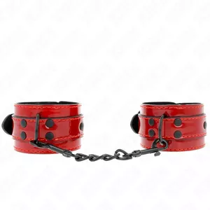 Наручники KINK Кожа Темно-красные 23 x 5 см