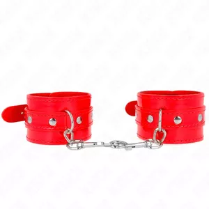Наручники KINK Металл Красные Регулируемые 23-33 см