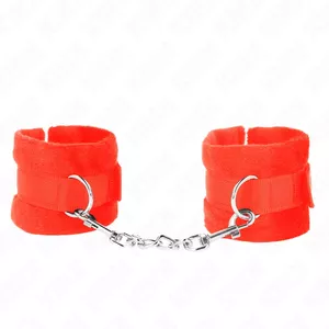 Наручники KINK Искусственный мех Красный 30 x 7 см