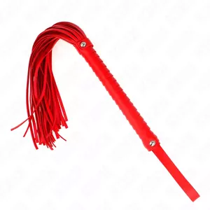 Плеть KINK IMPACT & TOUCH D-240693, 48,5 см, красная текстурированная рукоять