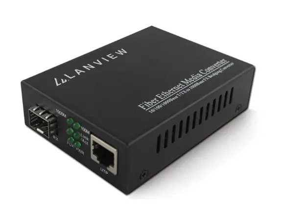 Lanview LVN-MED-SFP-1000BASE-X Tīkla multimodālais mediju pārveidotājs