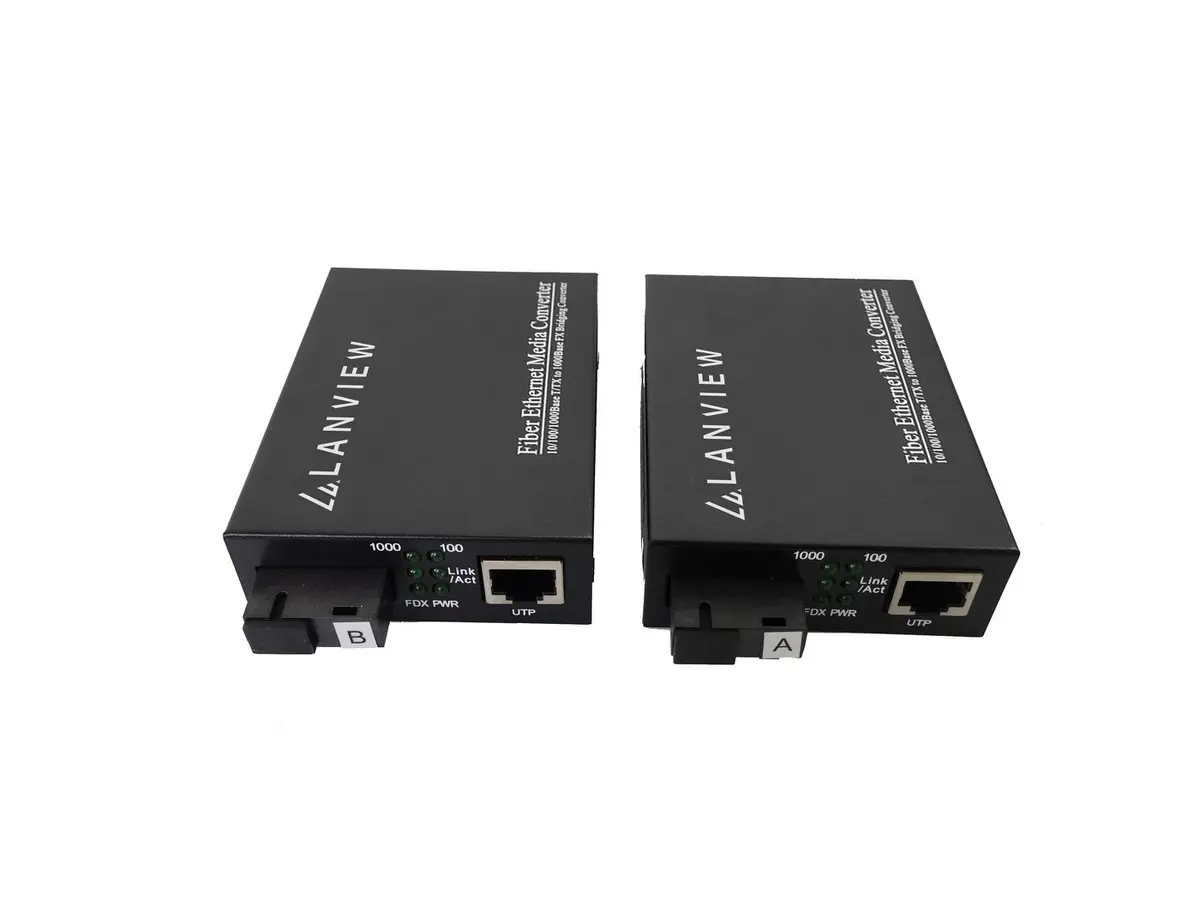 Lanview LVN-MED-SC-1000BASE-X-2 Tīkla mediju konvertors Viinrežīma
