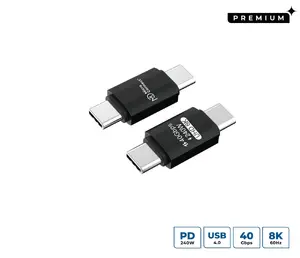 MicroConnect USB4 Gen 3x2 USB Cable USB-C to USB-C 240W Black