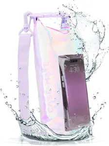 Водонепроницаемая мини-сумка Bucket Dry Bag Case-Mate с карманом для телефона до 7" (Soap Bubble)
