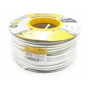 Coaxial cable Televes CXT 1.02 CU 79% PVC 100 m - 75 Ω, copper conductor, braided shield