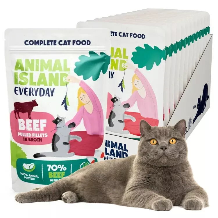 Mitrs kaķu barība animal island Everyday