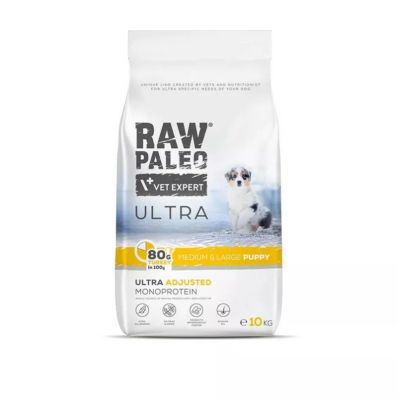 Sausais barības produkts kucēniem VETEXPERT RAW