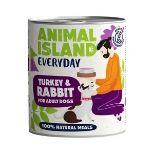Консервы для собак animal island Everyday с индейкой и кроликом, 800 г