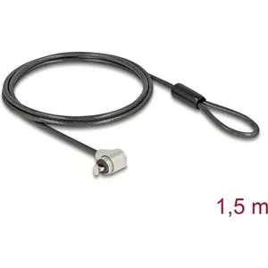 Laptop lock Navilock 20974 keyed for standard Kensington slot, short cable