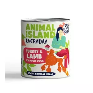 Влажный корм для собак animal island Everyday — индейка и ягнёнок, 800 г