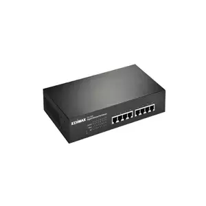 Edimax GS-1008P tīkla pārslēgs Nepārvaldīts Gigabit Ethernet (10/100/1000) Power over Ethernet (PoE) Melns