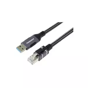Сетевой адаптер PREMIUMCORD kunet3 USB 3.2 — LAN RJ45 10/100/1000, кабель 3 м