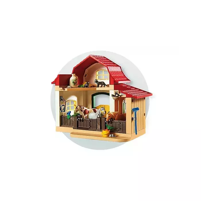 Barn Playmobil Country Pony PLAYMOBIL 6927 Pony Farm, Playmobil Country Que De Juguetes