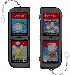 Aizsargmaciņš JYS Nintendo Switch OLED, caurspīdīgi melns