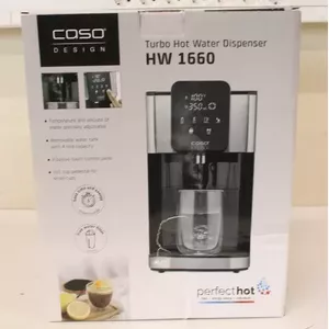 Caso HW 1660 Turbo Hot Water Dispenser, 2600W, 4L Tank, Adjustable Temperature 40-100°C