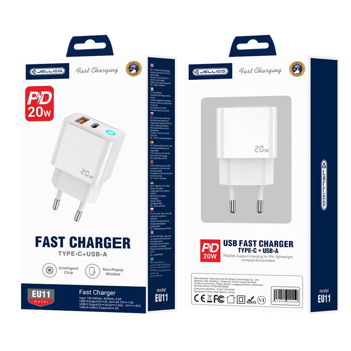 Jellico EU11 20W PD USB-C зарядное Photo 8