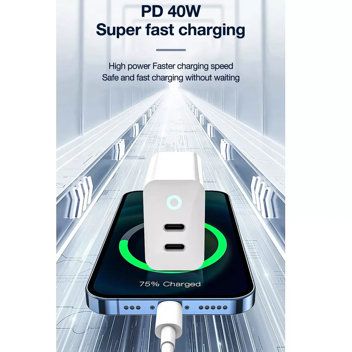 Зарядное Jellico EU19 GaN 40W PD 2x USB‑C Photo 6