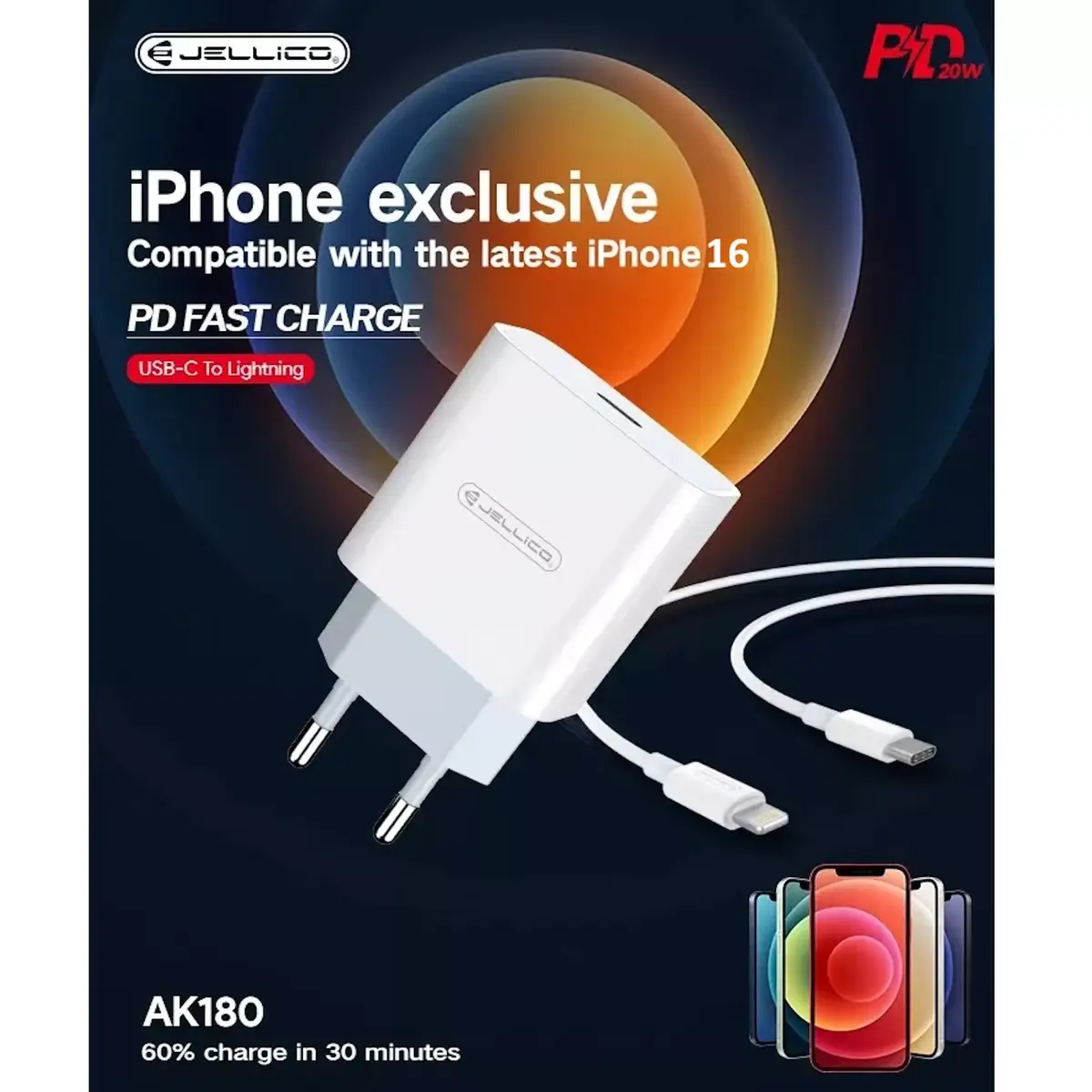 Charger Jellico AK-180 20W USB-C Photo 4