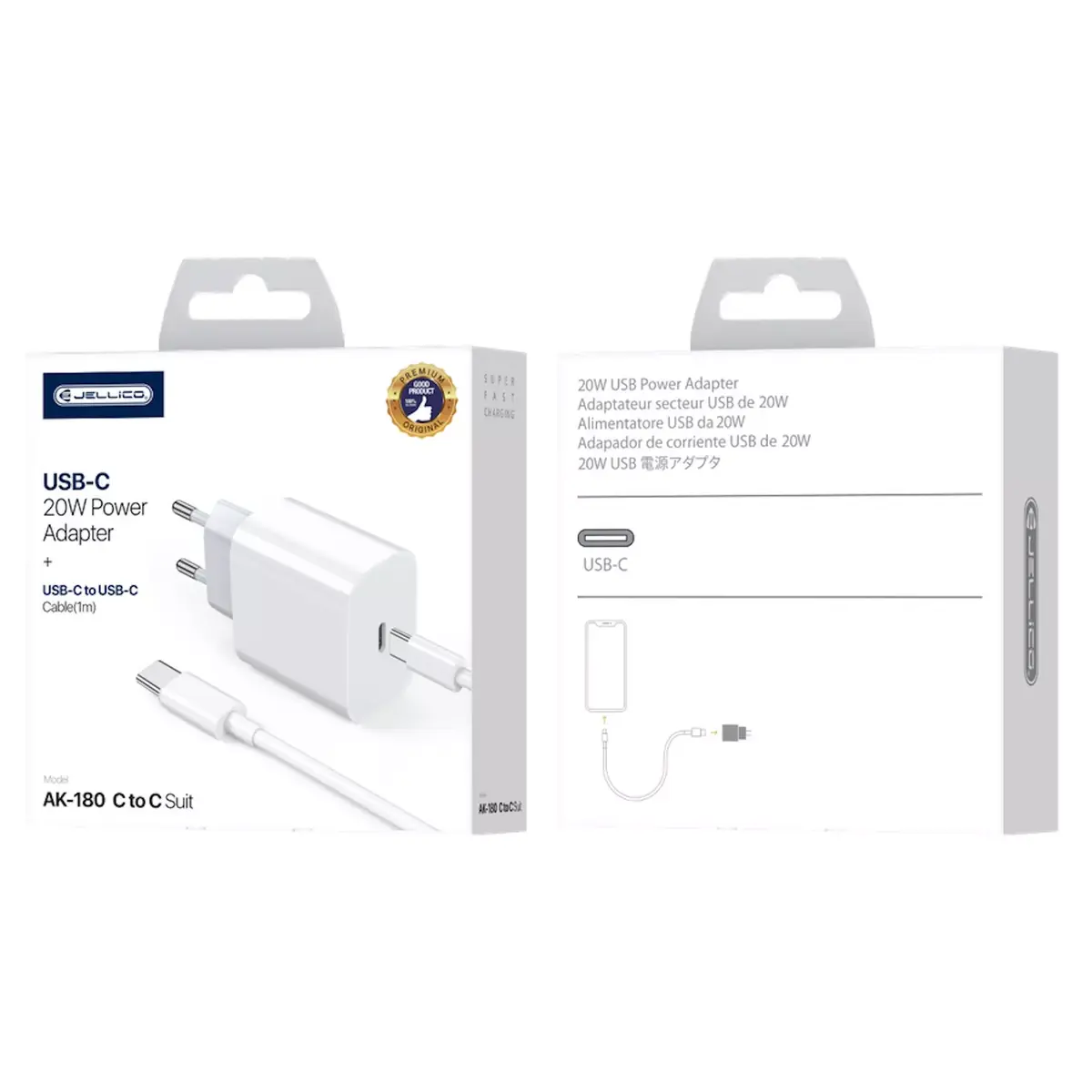 Lādētājs Jellico AK-180 PD 20W USB-C Photo 10